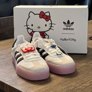 adidas Hello Kitty x Sambae White Black Clear Pink
